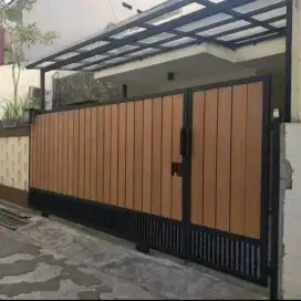 Pagar besi kombinasi grc