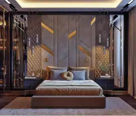 Interior kamar set minimalis hpl