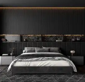 Interior kamar set hpl /bedroom set
