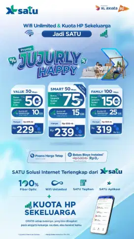 gratis  pemasangan wifi xl