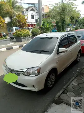 DIJUAL ETIOS VALCO PUTIH TAHUN 2014