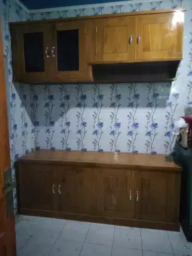 Lemari dapur jati