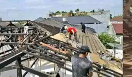 Renovasi atap rangka baja ringan