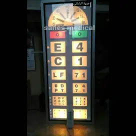 Lampu Snellen Chart Elektrik Remote SSM Snelen alat cek mata rabun