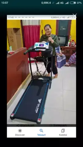 Alat fitness treadmill elektrik tipe tl 629 dua fungsi