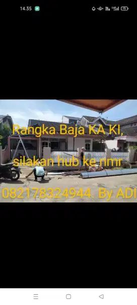 Jasa pasang rangka baja ka ki