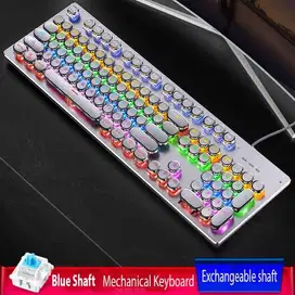 Keyboard Gaming Summoner ZK4 Mekanik Dengan 6 Warna RGB Colorful Light