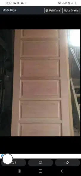 Kusen + pintu nya ready dari kayu bekas kamper oven