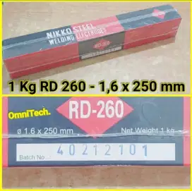 1Kg Elektroda Kawat Las RD 260 RD260 Nikko Welding 1,6mm 2mm 2,6mm