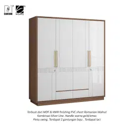 Lemari 4 pintu / lemari pakaian 4 pintu / lemari baju 4 pintu