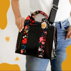 SOVLO Mini Cleo Kembang Nusantara Hitam