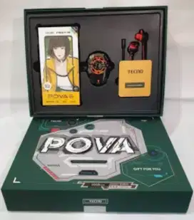Tecno pova 6 pro 5G ram 12gb danjuga pova6 + gaming set
