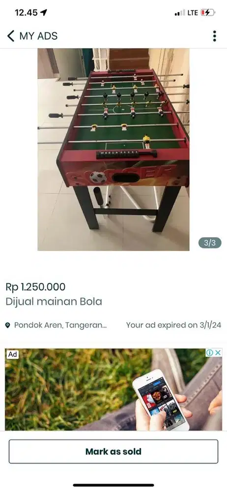 Dijual mainan bola cepat