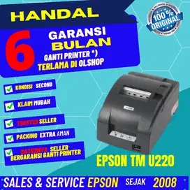 printer epson TM u220 port LAN manual garansi ganti printer 6 bulan