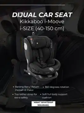 Kikkaboo Car Seat 40-150 cm i-Moove SIZE Black.