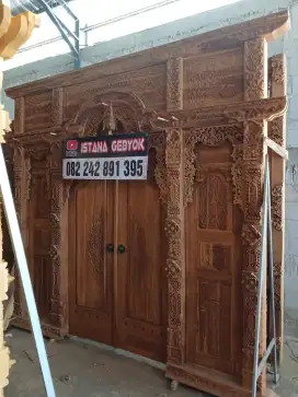 Gebyok 3meter pintu uker Jawa asli
