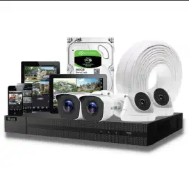 8 kamera CCTV berikut intalasi