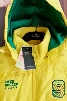 NEW JACKET SOCCER FOOTBALL ERKE BRAZIL EUROPE EROPA COAT BAJU DINGIN