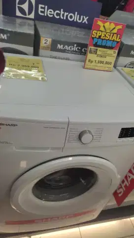 MESIN CUCI SHARP tanpa dp dan bebas biaya admin