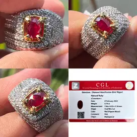 Natural HQ Ruby Pigeon Blood Madagascar 0.70 crt H(a)