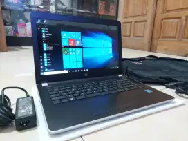 Laptop HP 14-bs003TU Intel N3060 RAM 8 GB HDD 1TB Body Mulus Lancar