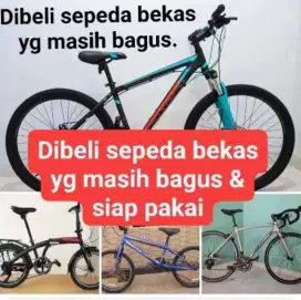 Dibeli /dicari sepeda bekas yg mau dijual tawarkan saya siap ambil