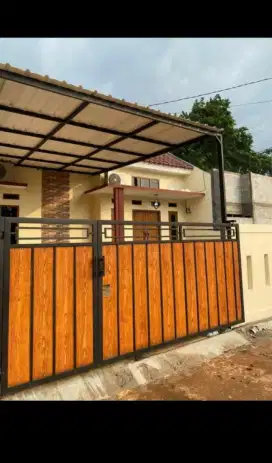 Pagar besi grc rumah minimalis