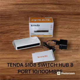 TENDA S108 SWITCH HUB 8 PORT 10/100MBPS