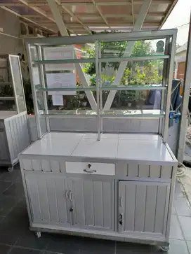 Etalase/gerobak Jualan Aluminium