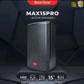 Speaker aktif baretone max15pro 1200 watt original resmi