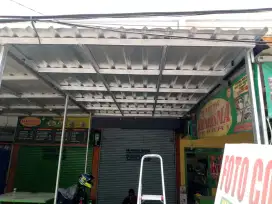 Kanopi baja ringan atap spandek polos