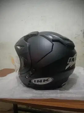 Helm ink half face hitam doff