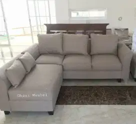 Sofa L tangan minang (baru)