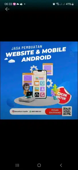 Jasa pembuatan aplikasi web dan android