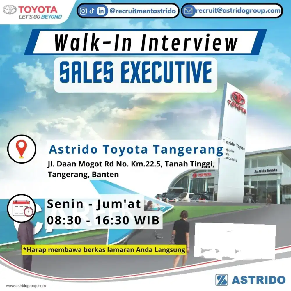 Kami Butuh Sales Executive