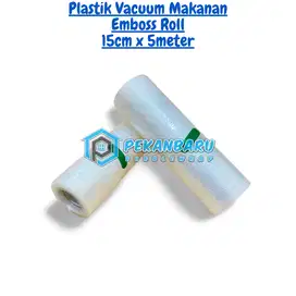 Plastik Vacuum Makanan Emboss Roll Premium | 15 cm x 5 meter