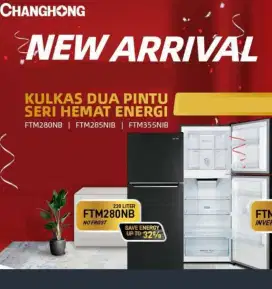 Changhong Kulkas 2 Pintu FTM280NB Kap 220L Garansi 10th Resmi No Frost