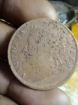 Koin 1 Cent Queen Victoria 60 keping