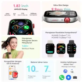 Huawei Watch Fit 3 Versi NFC Bahan Leathe/Kulit