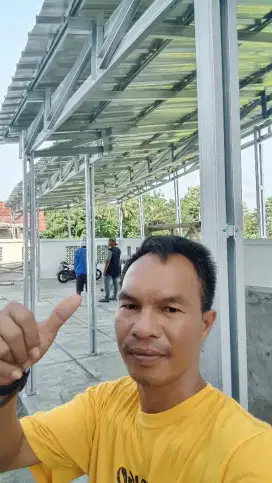 Rangka baja ringan berikut pasang