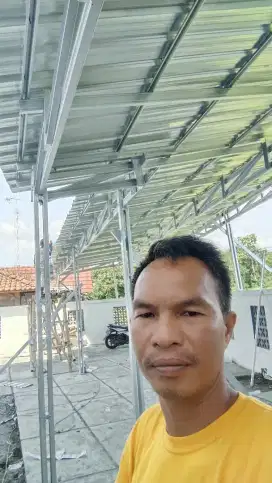 Rangka baja ringan bahan dan pasang