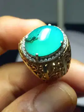 Bacan Majiko Kristal Giwang Ikat Perak