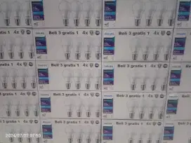 Isi 4 lampu baru Philips LED 9 watt 950 lumen