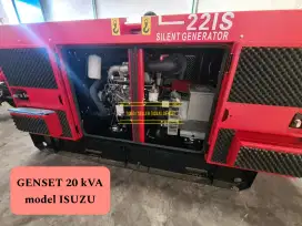 Genset 20 kVA ISUZU model Silent Baru Garansi