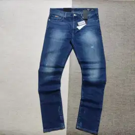 Celana jeans panjang ARMANI EXCHANGE indigo denim Slim original BNWT