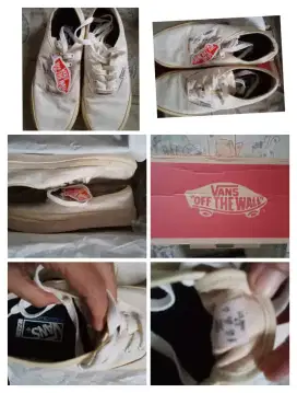 Diobral Sepatu Vans Putih Baru