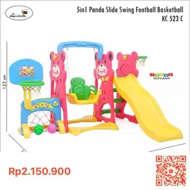 Seloncoran Ayunan Labeille Panda 4in1 Slide & Swing with Foorball