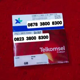 COD Nomor HP Cantik COUPLE TELKOMSEL XL 3800 8300