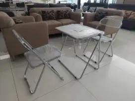 Meja Makan Minimalis Multifungsi Akrilik Set Limun Jaya Furniture