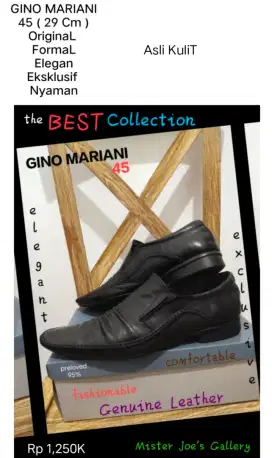 GINO MARIANI 45 Asli KuliT, Elegan, Eksklusif, Nyaman